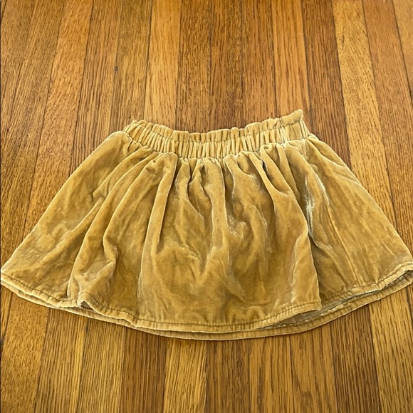 Gymboree Other - NWOT Gymboree Mustard Velvet Skirt w/ Bloomers